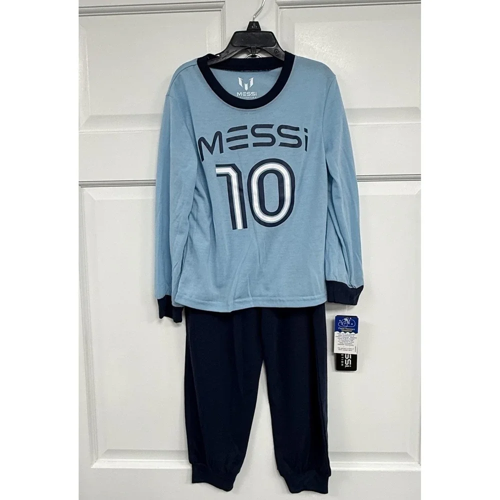 NWT Messi Collection Kids Pajama Set S 6/7 Soccer Futball Football Lionel 10